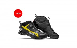 SIDI Mtb Defender Sko Dame Sort Gul | ZVH-3991