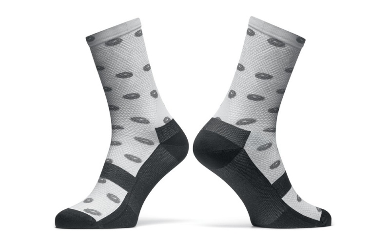 SIDI Fun Socks 15 Cm Accessories Herre Hvide Grå | GPS-6359